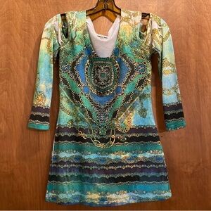 Cache Cold Shoulder Top